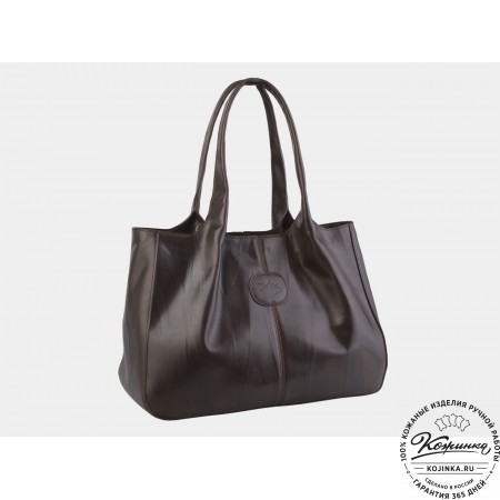 Женская кожаная сумка "Миранда" (коричневая)